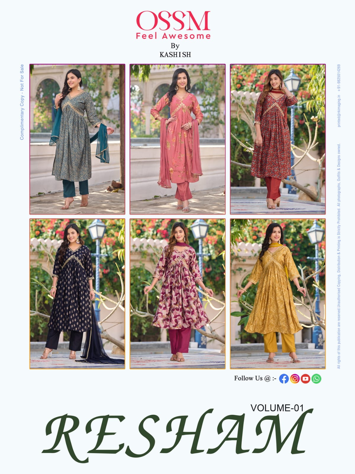 Ossm Resham Vol 1 Festive Wear Wholesale Anarkali Suits Catalog